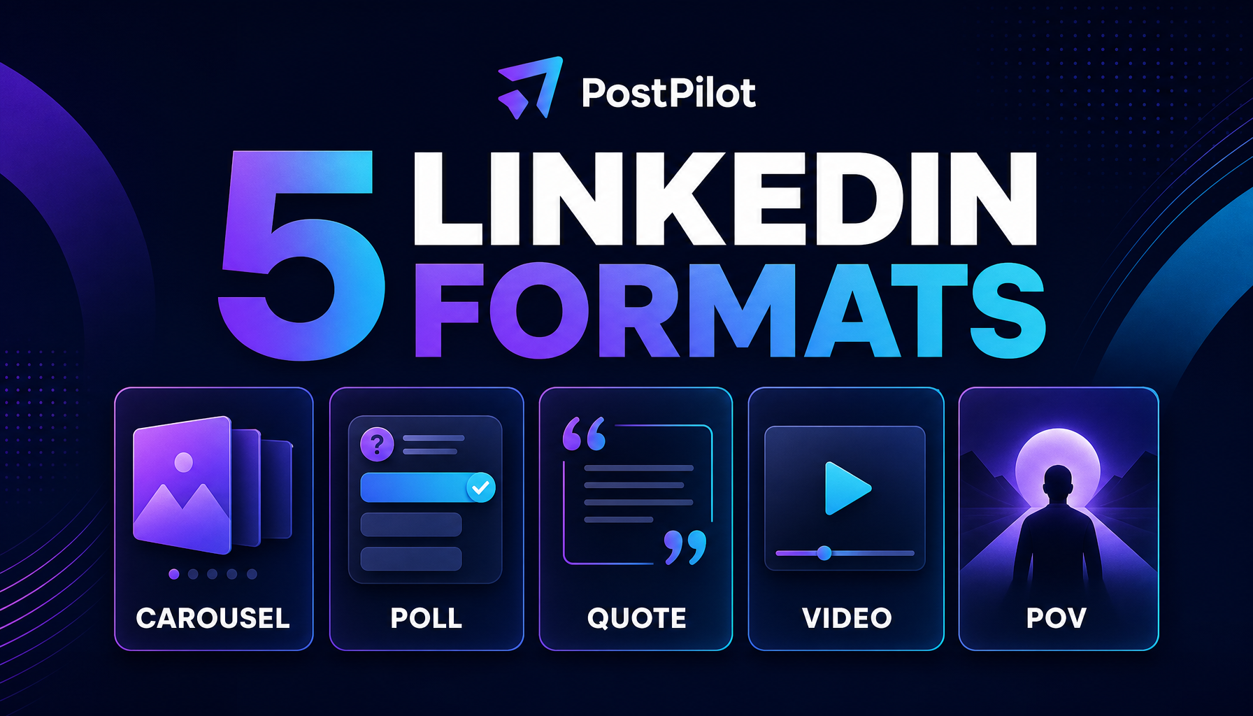 PostPilot LinkedIn carousel cover generated with GPT Image 2