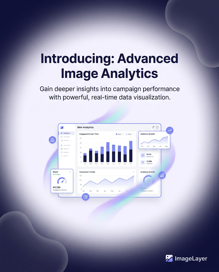 A finished branded analytics visual ready for export