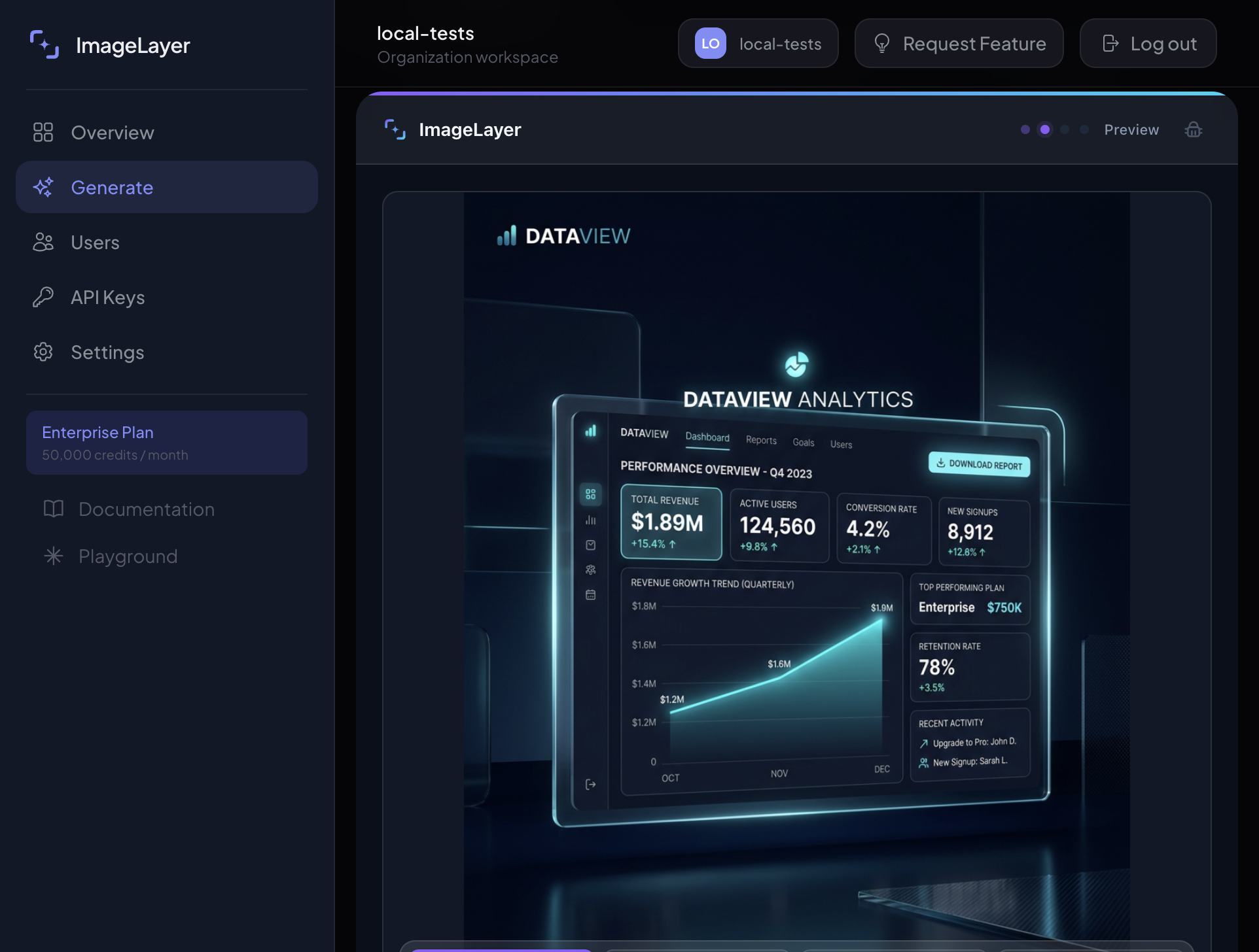 Image preview showing the accepted dashboard visual
